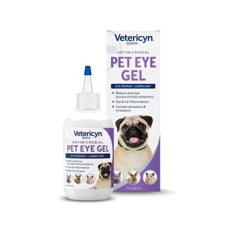 Vetericyn Plus Pet Eye Gel | Dog and Cat Eye Ointment Alternative to Lubricate and Relieve Eye Irritations and Abrasions, Reduce Symptoms of Pink Eye in Dogs and Cats. 3 ounces Cover