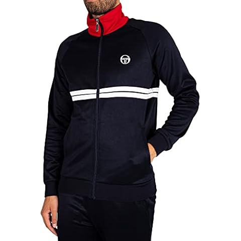Sergio Tacchini Dallas Track Top - Night Sky/Tango Red/White-L Cover