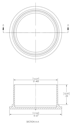 Fiches conductrices CEP-08 Caplugs de haute précision pour filetage 1/2-28" - 2