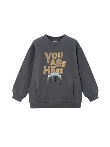 Mayoral Car Print Pullover for Boys Blackboard