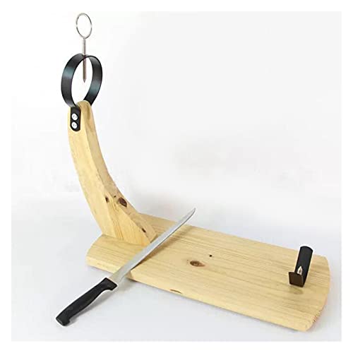 Yyqx Original Schinkenhalter Spanischer Schinken Rack Holz Massivholz Küche Türkische Italienische Chefkoch BBQ Grill-Schinkenhalter Originalstand Schinkenständer Cover