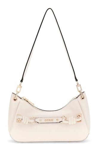 Sac à épaule GUESS Camelia au design géométrique écru