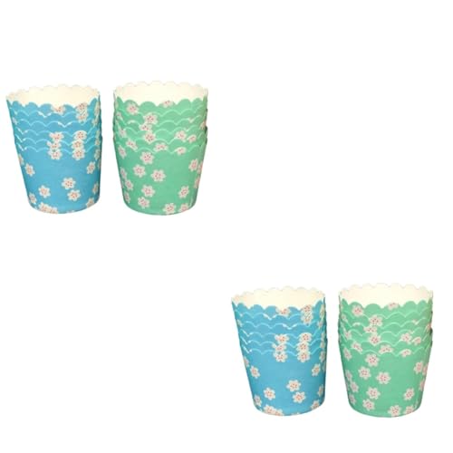Cápsulas para muffins y cupcakes resistentes grasa: 100 moldes para hornear aptos para alimentos 2