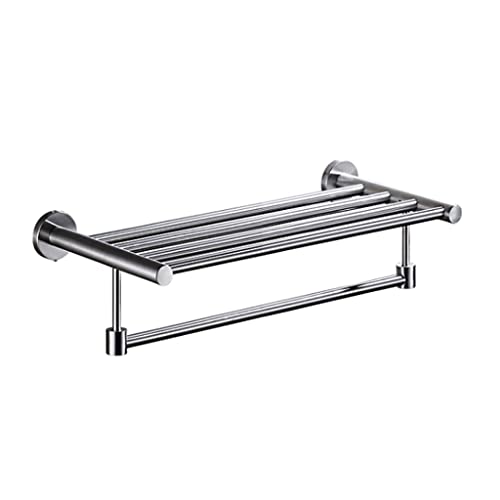 Serviette salle de bain rangement mural acier inoxydable 50 cm