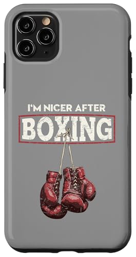 I'm Nicer After Boxing Funny Fitness `x[VfUC X}zP[X iPhone 11 Pro Max p