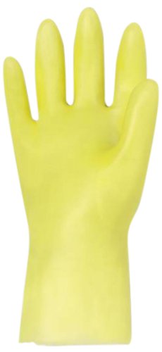 MAPA Pylox V-5 PR PVC Glove, Disposable, 0.005" Thickness, 10-1/2" Length, X-Large, Yellow (Box of 12 Pairs)