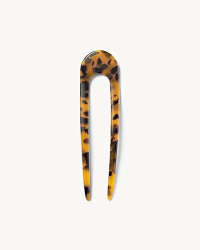 MACHETE Horquilla francesa de acetato italiano para cabello fino y grueso en tortuga clásica, accesorios de peinado para mujeres y niñas de 5