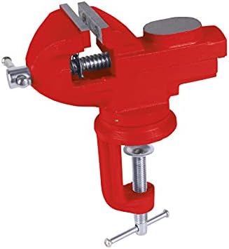 360 Degree Amateur's Vice Swivelling, Silver/Red, 60 mm