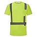 3C Products ST1000, ANSI/ISEA Class 2, Menâ€™s High Vis Short Sleeve Safety T-Shirt, Jersey Mesh, Reflective, Neon Green,5XL