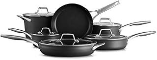 Calphalon 2029626 Premier Hard-Anodized Nonstick 11 Piece Cookware Set, Black