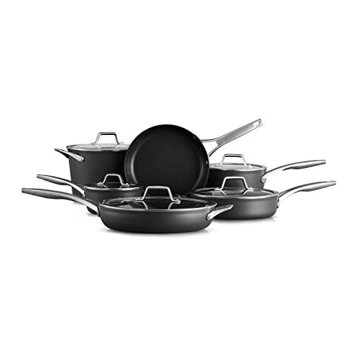Calphalon 11-Piece Pots and Pans Set, Nonstick Kitchen Cookware with Stay-Cool Handles, Dishwasher and Metal Utensil Safe, Black