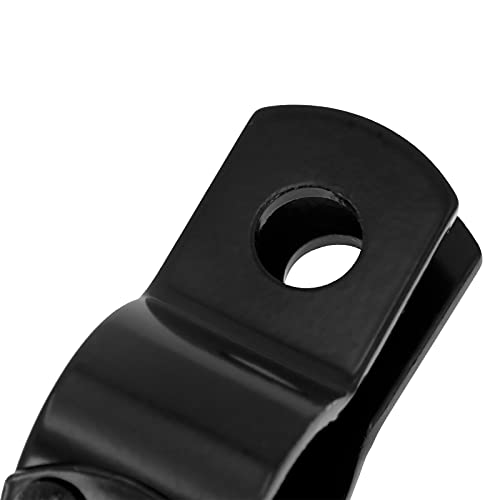 Yhmtivtu Motorcycle Foot Peg Clamps Highway Footrest 32Mm/1.25 Inch, Crash Bars Engine Guard Mounting Brackets Fit For Harley Road King Street Glide Honda Suzuki Kawasaki,Black #TOP4