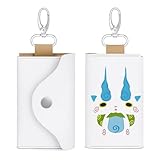 [BAKYAR] キーケース コマさん 妖怪ウォッチ 三つ折り 6連フック PUレザー メンズ レディース 多機能 大容量 小銭入れ カード入れ付き プレゼント