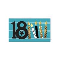 Bigliettino 18° Compleanno verde - 18° COMPLEANNO