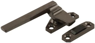 Left Hand Bronze Casement Window Locking Handle; 1-1/2 Screw Holes