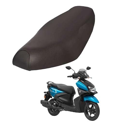 Image of Premium Water Resistant Universal Fit Scooter Seat Cover Durable Black Stretchable Protection Guard for Two Wheelers All Weather Dust and Sun Protection Skin (Black - 2)