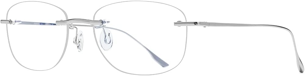 FONEX Metal Square Eyeglasses,Full Rim Lightweight Glasses Frame for Men 8105