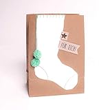 14 x 20 x 8 cm Good old Friends Winter Pompom Tüte Socke