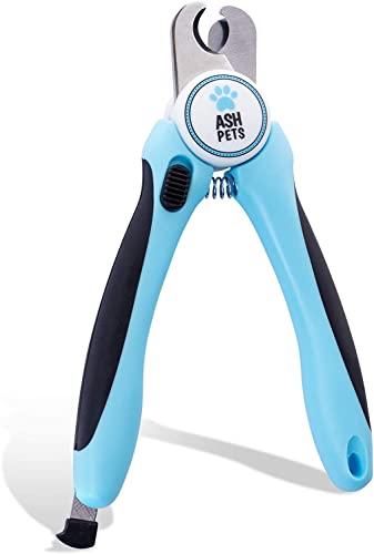 C&A Pets Dog Nail Clippers and Trimmer with Guard to Prevent Over Cutting and Lock Switch for Protection Including a Hidden Nail File