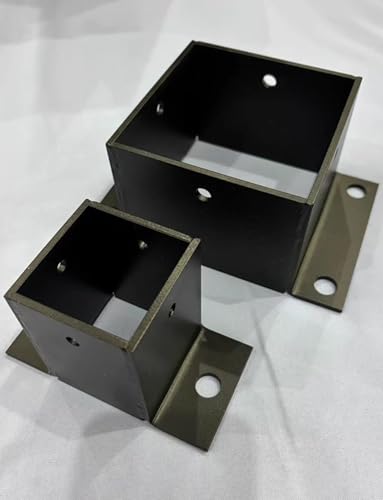 Brida ajustable para columnas de pérgolas y terrazas de madera 3
