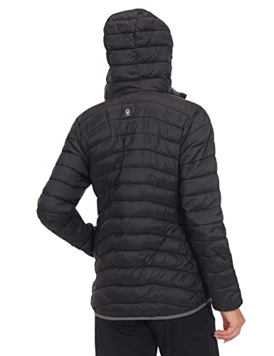 Little Donkey Andy Women's Packable Lightweight Puffer Jacket Hooded Windproof Winter Coat With Recycled Insulation Black S #TOP2