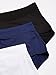 Warner's Women's Blissful Benefits No Muffin 3 Pack Brief Panty, Black/Navy Ink/White, 2XL