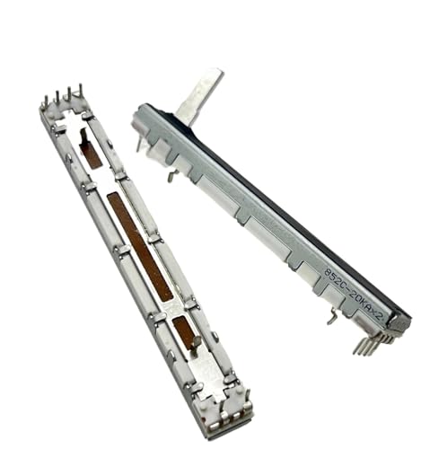 Potentiomètre coulissant droit 75 mm A20KX2 à 6 broches pour réglages audio précis