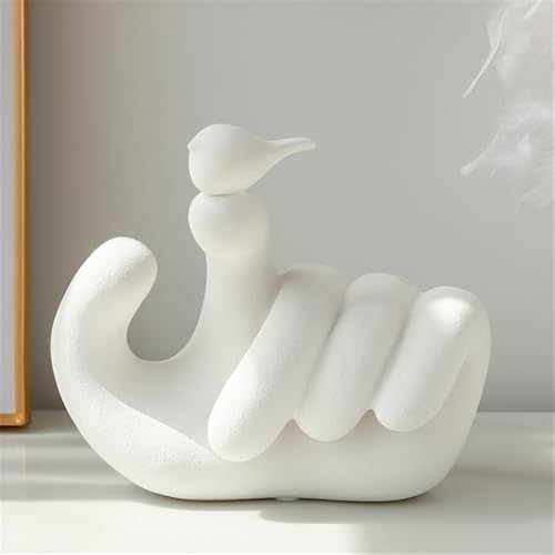 Statue oiseau moderne pour meuble vide, déco simple et chic