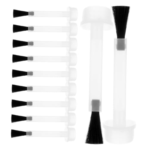 OUNONA 20Pcs Replacement Nail Polish Bottle Brushes Gel Polish Applicator Brushes for Nail Art Easy to Use Nail Salon Supplies Compatible with Nail Bottles
