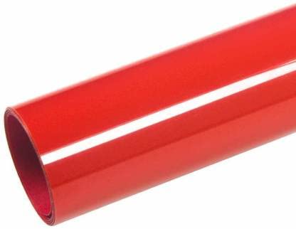 HOME13 Red Glossy Car Wrap 24' x 60'' Vinyl Roll with Air Release Adhesive for Cars and Motor Bikes-image-22