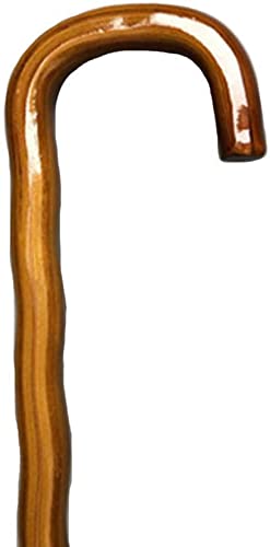 Bastón de madera maciza, muletas de madera maciza, para discapacitados y ancianos, ligero, antideslizante, bastón de madera maciza, para hombres y mujeres, para familias y ancianos
