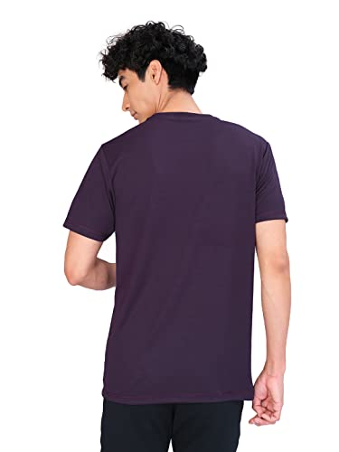 Image of TECHNOSPORT Men's Slim Fit Polyester Activewear Sports T-Shirt with Moisture-Wicking Comfort for Workout, Running & Gym