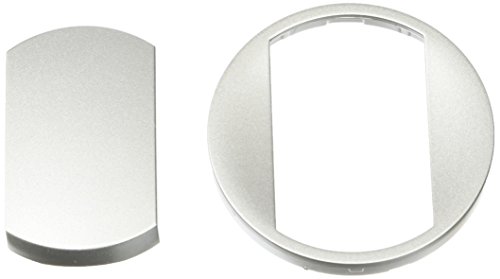Legrand 068301 Enjoliveur Large Céliane pour Interrupteur, Va-et-vient ou Poussoir Soft, Finition Titane, Gris