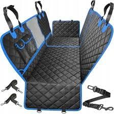 Image of 6-in-1 Dog Car Seat Cover for Back Seat, Waterproof Dog Car Hammock with Mesh Window, Non-Slip Pet Backseat Protector for Cars, Trucks and SUVs (Blue, 6 in 1 Dog CAR SEAT Cover)