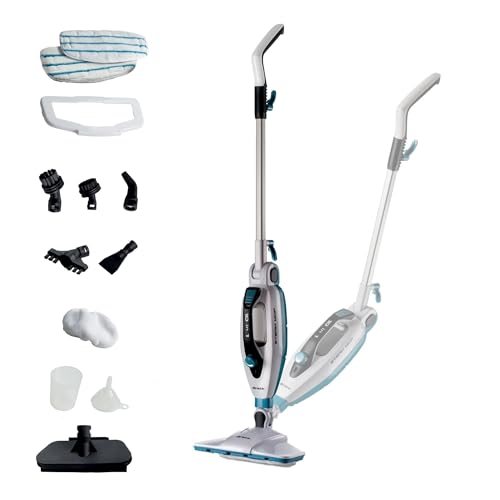 Ariete 4175 Steam Mop Foldable 10 in 1, Scopa a
