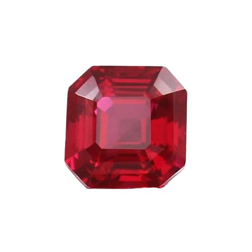Rubis naturel du Mozambique 7mm gemme octogonale à facettes pour bague pendentif et collier DIY