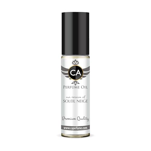 CA Perfume Impression of Soleil Neige Unisex Fragrance Oil Amber Floral Scent Long Lasting Perfumes for Women &amp; Men Travel Size TSA Ready Mini Parfum Body Oil Roll-on 0.33 Fl Oz 10ml