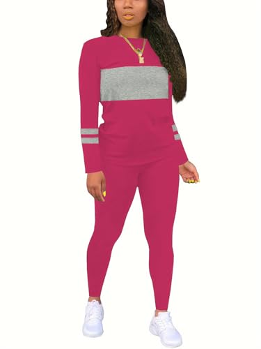 Image of Nimsruc Workout Sets For Women 2 Piece Outfits Sexy Summer Sweatsuits Jogging Suits Casual Bodycon Tracksuits