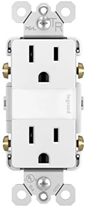 Legrand radiant Adjustable LED Night Light Outlet, Nightlight Electrical Outlets, Tamper Resistant, Safe for Kids, White, NTL885TRWCC6