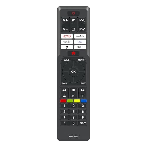 Télécommande compatible JVC RM-C3266 et Hitachi Vestel TV