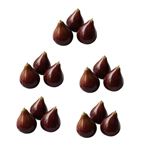 Besportble Toys 15 Pcs Artificial Fig Fruit Decor Decor Plastic Flower Dining Room Table Decor #TOP7