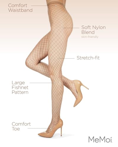 Image of MeMoi Maxi Fishnet Stretch-Fit Tights