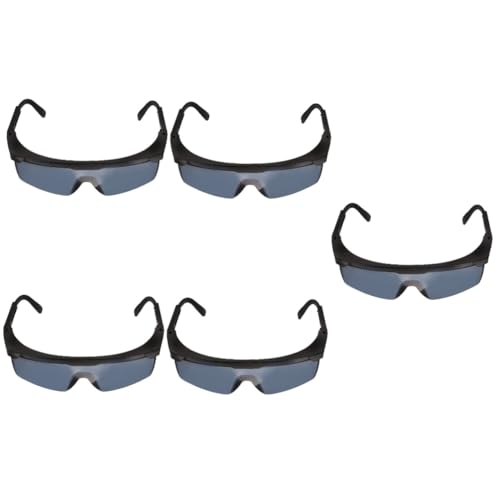 DOITOOL 5 Piezas Gafas De Seguridad Gafas Opacas Gafas De Soldador Estuche De Gafas Suave Lentes De Seguridad Polarizados Gafas De Seguridad De Investigación Ojos Ordenador Personal