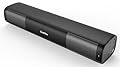 Saiyin 15.2 Inch Compact Sound Bar for Smart TV, 50W Soundbar for TV with Bluetooth5.3, Opt & AUX, Easy Setup & Wall Mountable, Perfect tv Sound bar for PC and Small Spaces Like Bedrooms