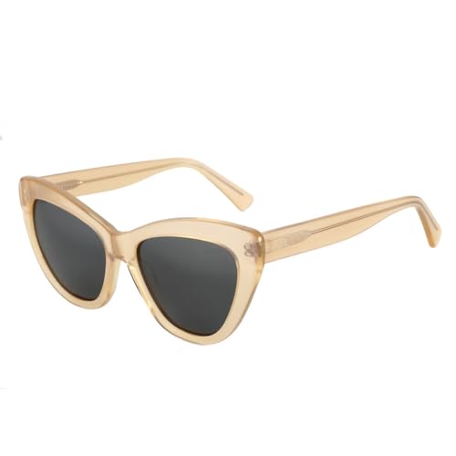 Lunettes de soleil rétro femmes forme papillon acétate fait main vintage