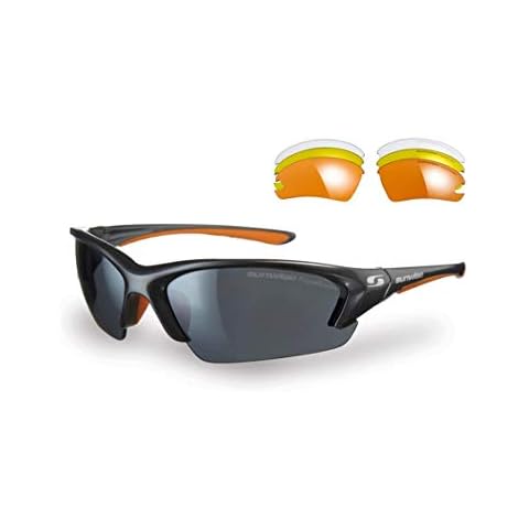 Sunwise Equinox Sports Sunglasses for Men, Suitable for Sporting Activities & Leasure Purposes - Water & Impact Resistant Men's Sunglasses with Wrap Around Lense - One Size - Grey Cover