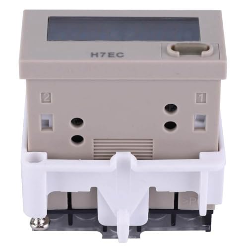 H7EC-N Digital Counter Meter Without Input Voltage 8-Digit LCD Display 0-99999999 Counting Range Digital Totalizer with Holder