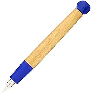 LAMY abc vulpen 009 – vulpen van esdoornhout en kunststof in de kleur blauw – stalen veer, gepolijst – pendikte F