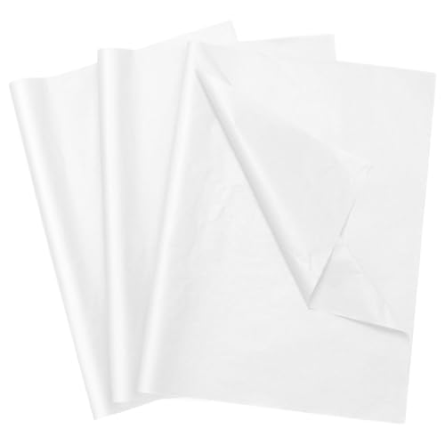 BONAVCY White Tissue Paper for Wrapping Gifts 30x50cm 200 Sheets
