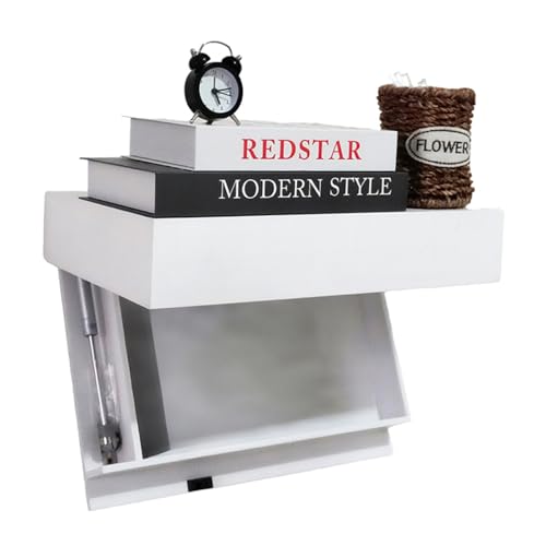 Magic Flap Wall Shelf with Hidden Secret Compartment, Concealed Floating Storage Rack, Hidden Shelf Safe for Living Room and Office